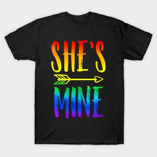 LGBT Pride She's Mine I'm Her Lesbian Couple T-Shirt